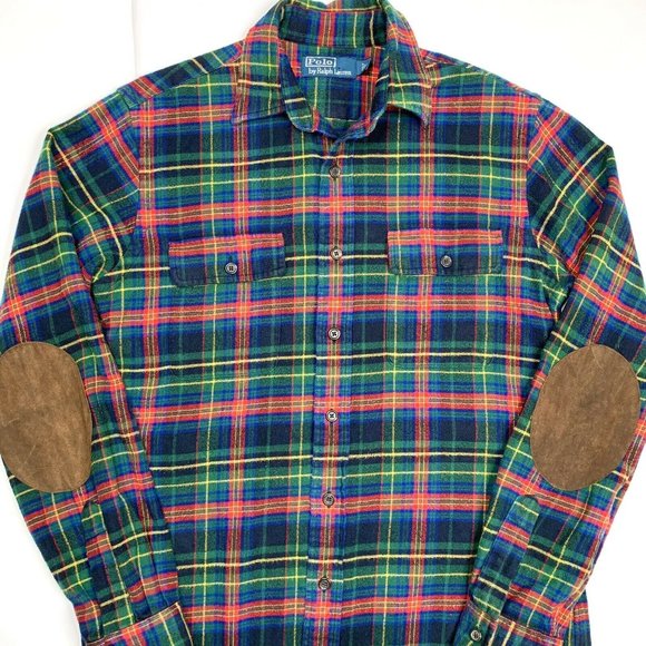 Ralph Lauren Blue Label Other - RALPH LAUREN Blue Label Flannel Shirt Elbow Patch